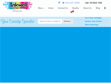 Tablet Screenshot of inkwellcartridges.com.au